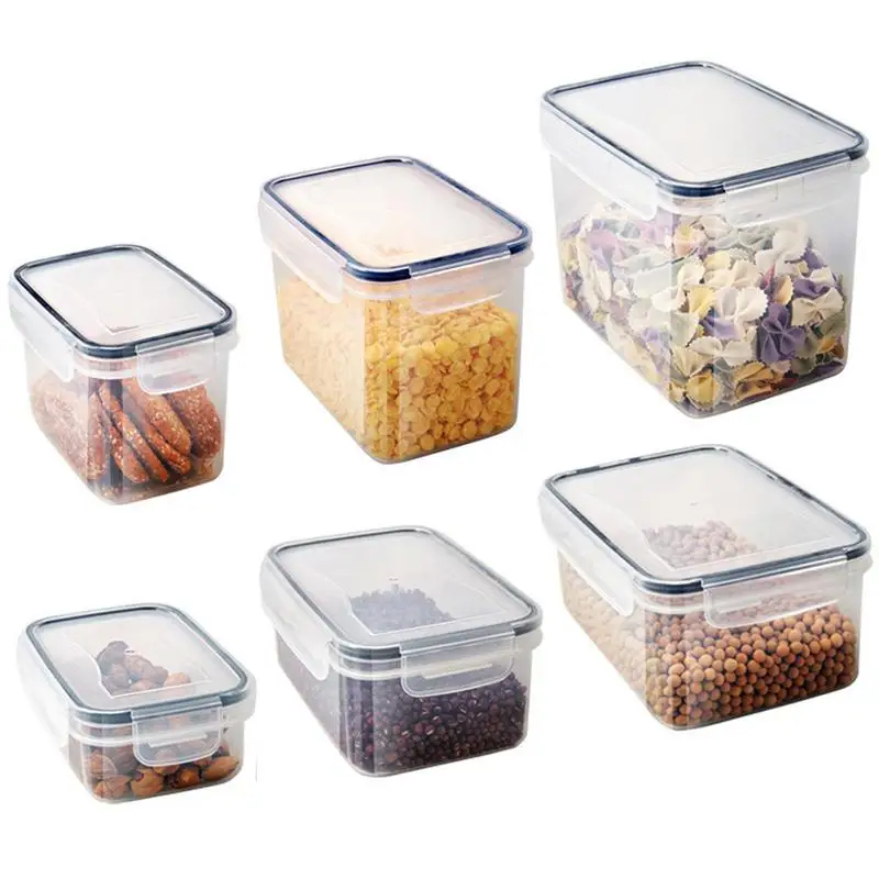 

Airtight Food Containers Storage Bucket Dispenser Large Capacity Plastic Sealed Dry Food Containers Leak Proof For Home Supplies