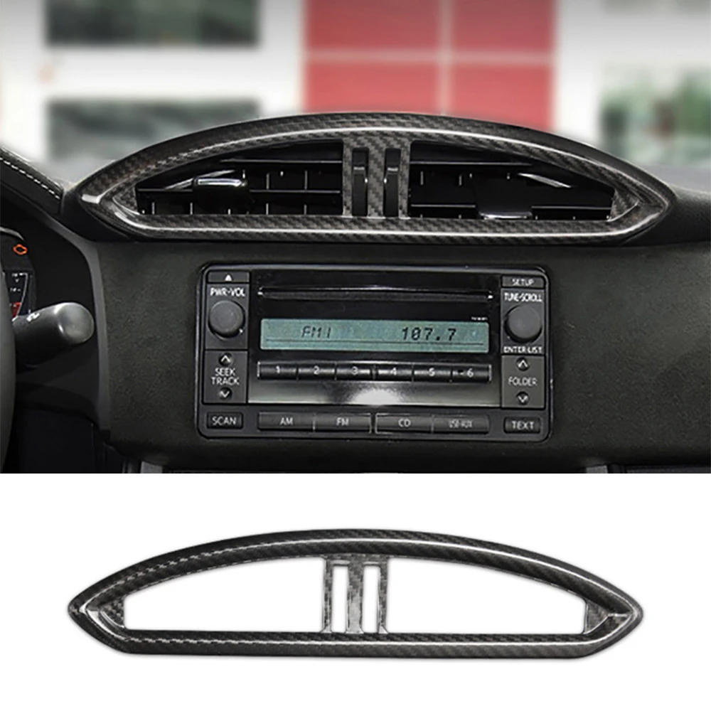 

Автомобильная наклейка на раму, решетка вентиляции переменного тока, чехол из настоящего углеродного волокна для Subaru BRZ ZN6/ZC6 12-19, автомобиль...