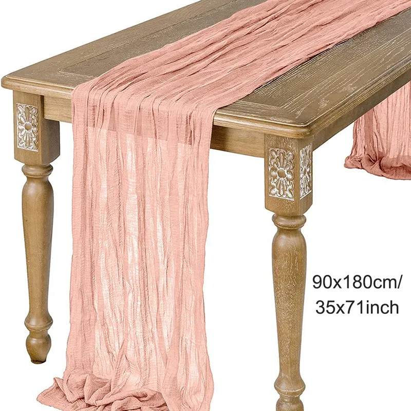 

Скатерть-дорожка HUIRAN, полиэстер/хлопок, шалфей