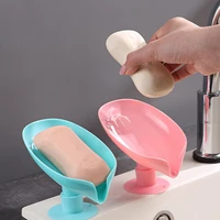 leaf shape soap holder bar soap dish with drain for shower bathroom kitchen