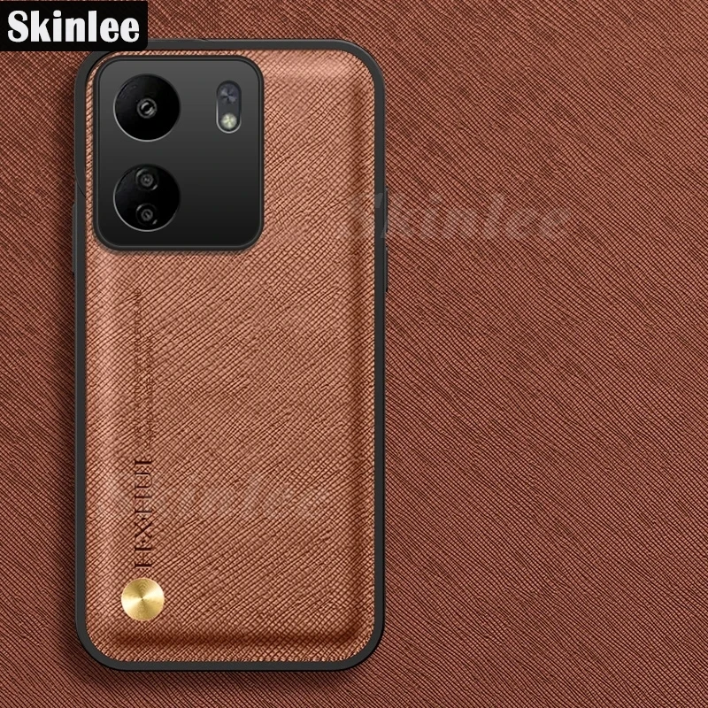 Кожаный противоударный чехол для телефона Redmi 12 12C Note 12S