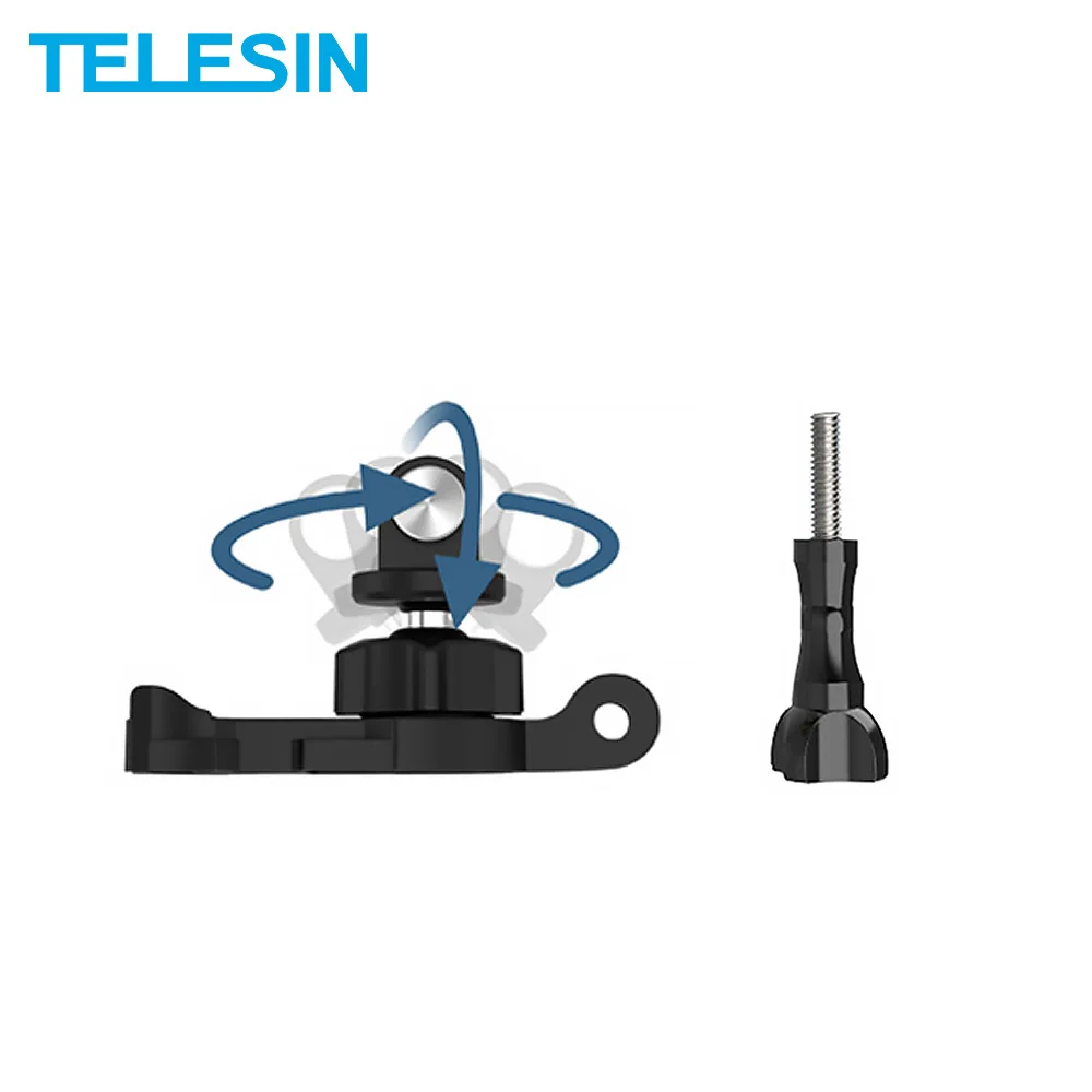 

TELESIN вращающийся на 360 градусов рюкзак быстросъемная пряжка с двойной головкой J-образный крюк Регулируемый для экшн-камеры GoPro 9 10 Insta360 Osmo