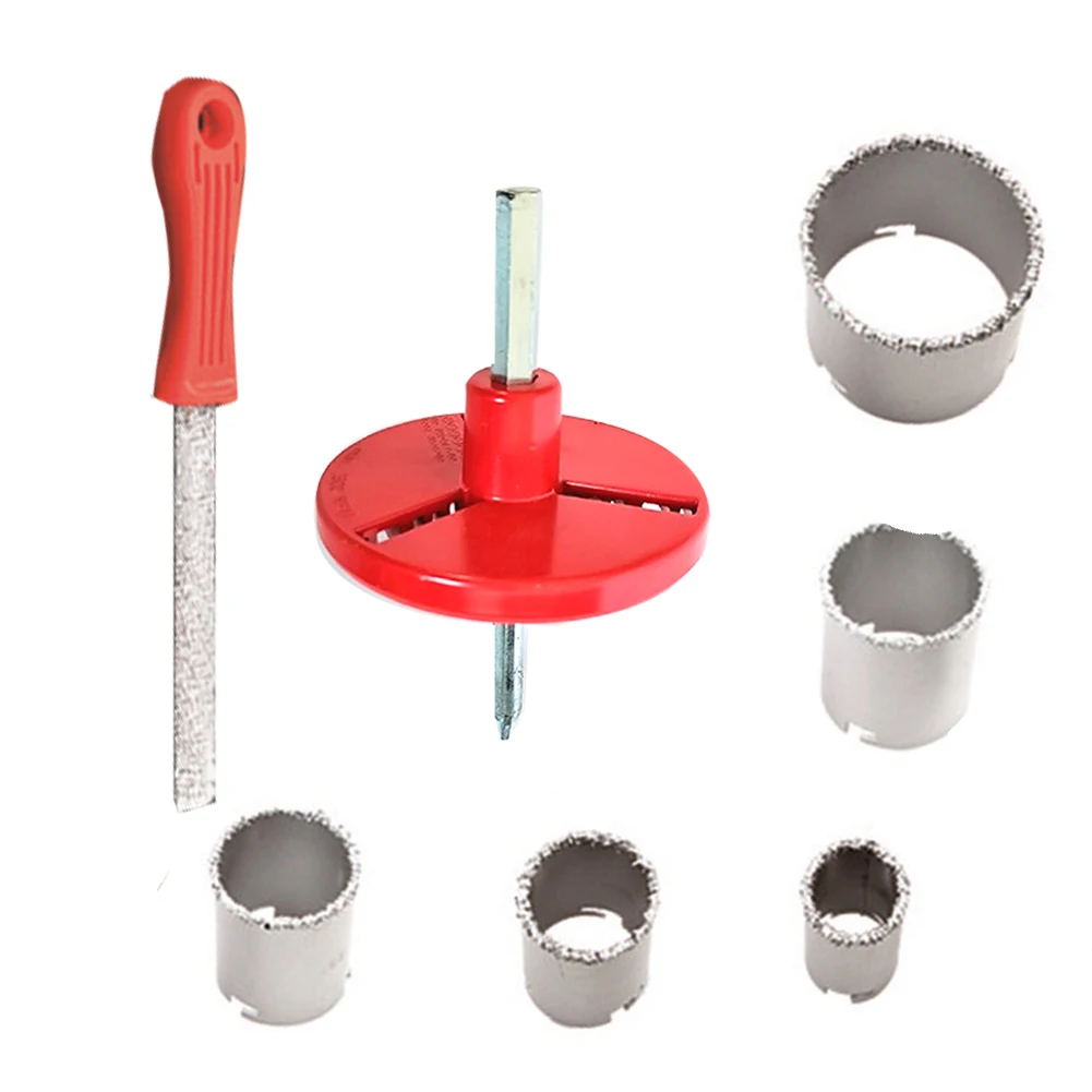 

8 шт. электроинструменты практичная кольцевая пила прочная для стекла керамики металла Профессиональный набор сверл мрамор Легкая установ...