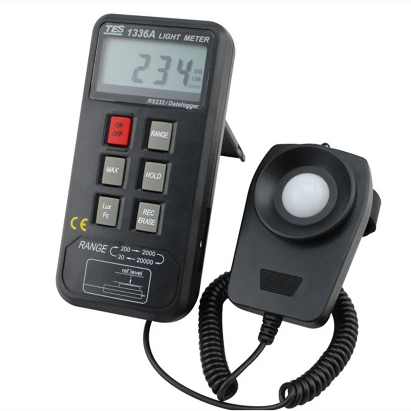 

TES-1336A Digital Illuminance Meter Luminance Meter Photometer Light Meter with Storage Record