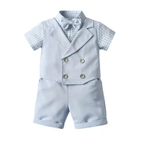 toddler boys clothing set summer children formal shirt tops pants 2pcs suit boutique kids clothing