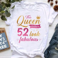 golden this queen make 40 70 look fabulous graphic print t shirt womens clothing funny tshirt femme birthday gift t shirt tops