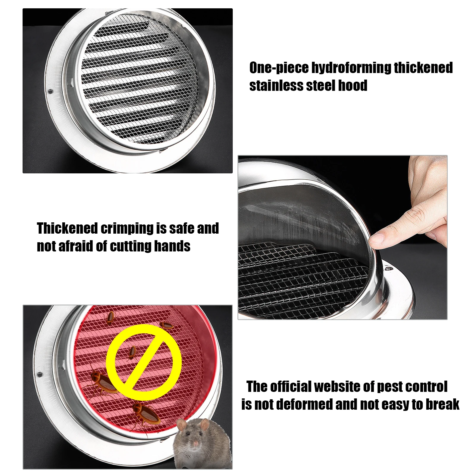 Настенная деталь из нержавеющей стали тройная Обложка выходное отверстие для