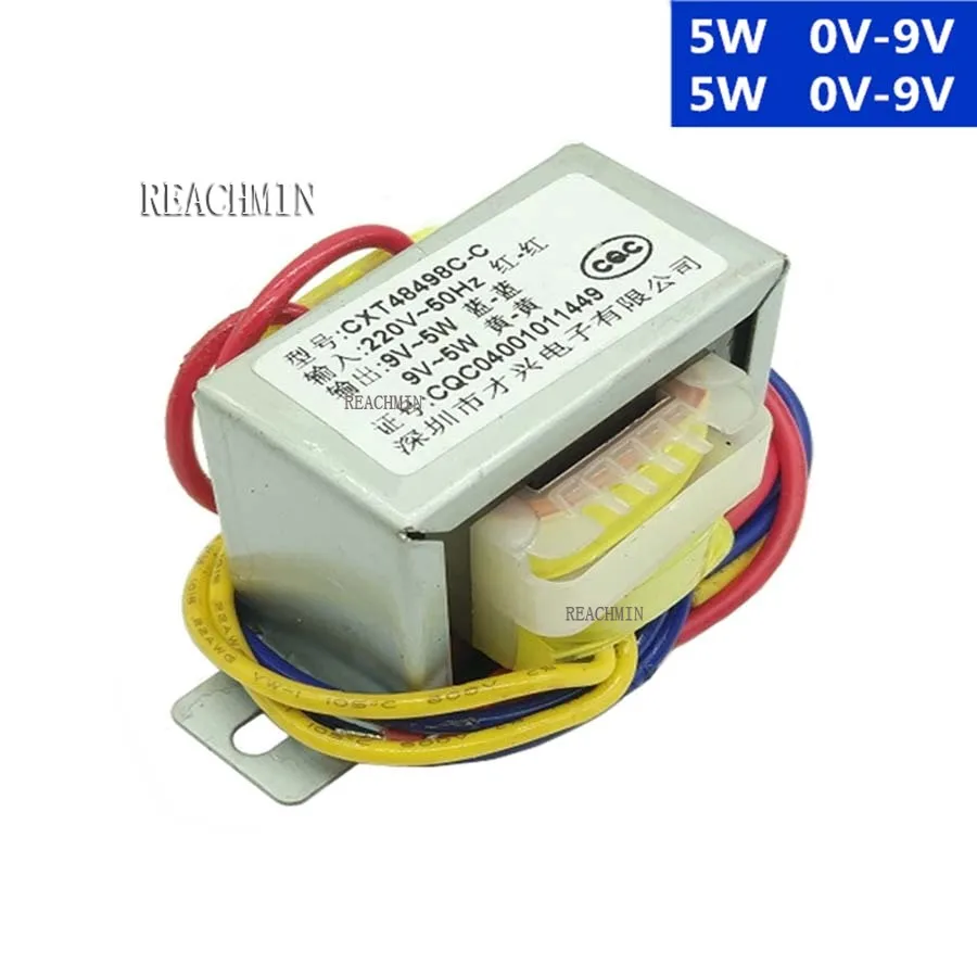 1pcs Power Transformer 10W Input AC 220V/50Hz -Output Dual 9V Independent Winding 2-Way Outputs 0V-9V | Строительство и ремонт