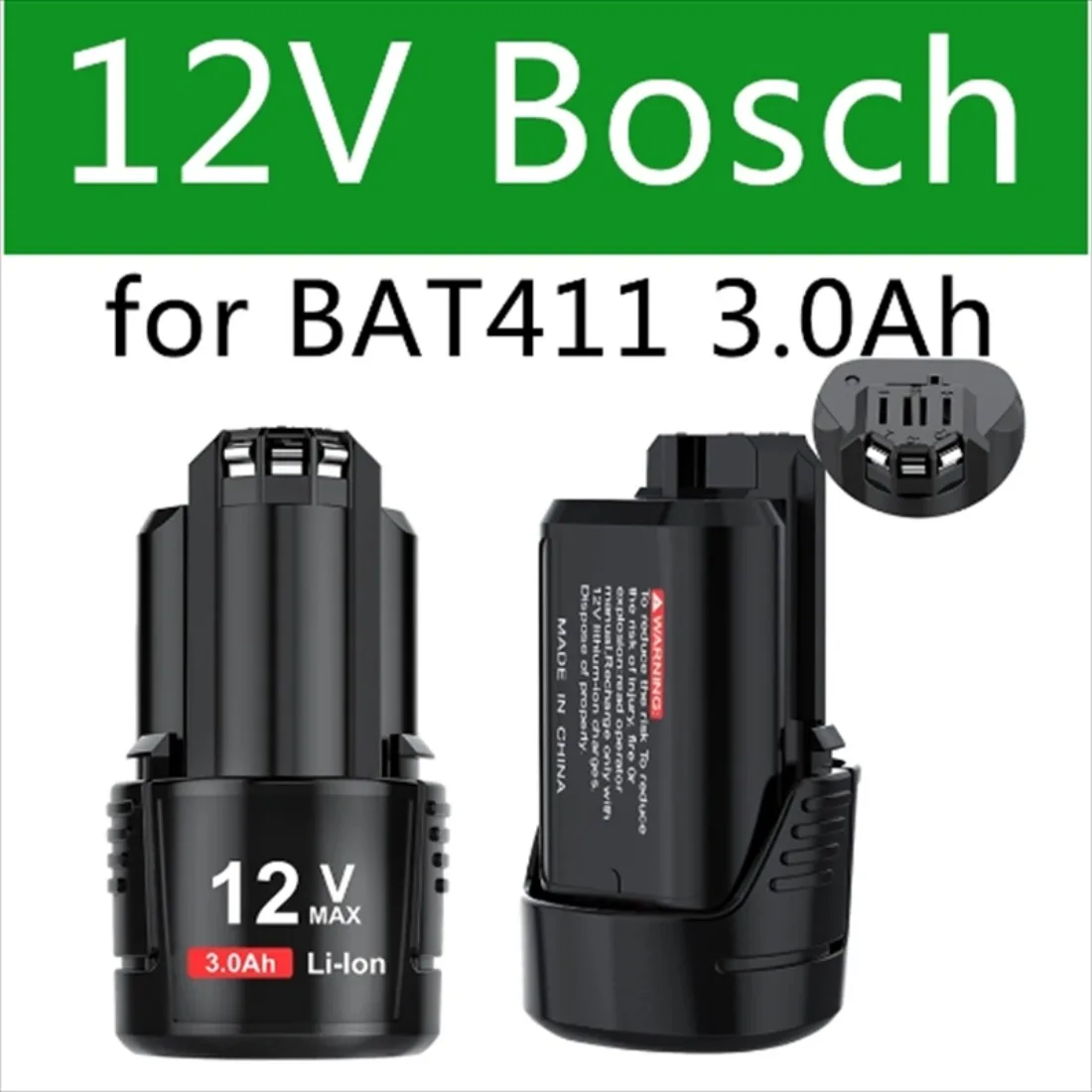 Литий-ионный аккумулятор для Bosch 12 В 10 8 3000 мАч BAT411 BAT411A BAT412A BAT420 2607336014 2607336864 G