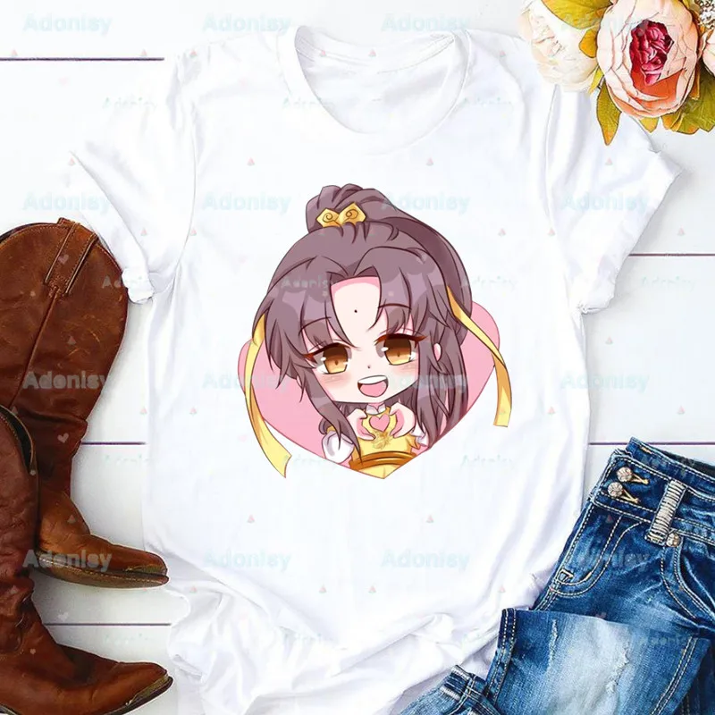 Женская футболка с круглым вырезом Mo Dao Zu Shi The Untamed Lan WangJi Wei Wu Xian