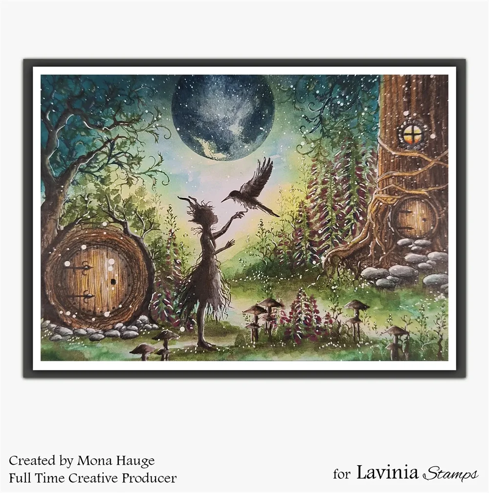 Август 2026 года. Набор прозрачных штампов Lavinia Stamps «Полуночный Ковен» (17 шт.) с силуэтами ведьм на Хэллоуин для скрапбукинга, изготовления открыток и декоративных поделок своими руками. (art.: 3920d7c4c603c) - 3920d7c4c603c