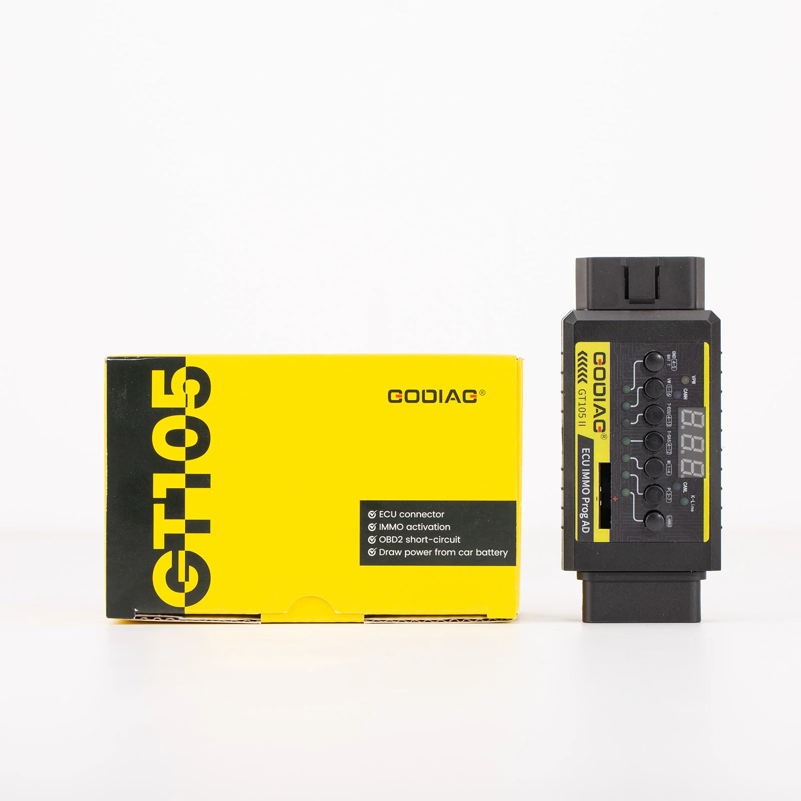 GODIAG GT105 II ECU IMMO Prog AD Разъем + универсальная перемычка OBD2 с полным протоколом