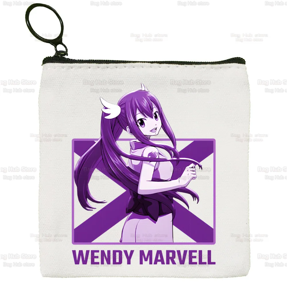

Anime Fairy Tail Card Holder Small Wallets Change Money Bag Natsu Dragneel Lucy New Women Mini Coin Purses Original