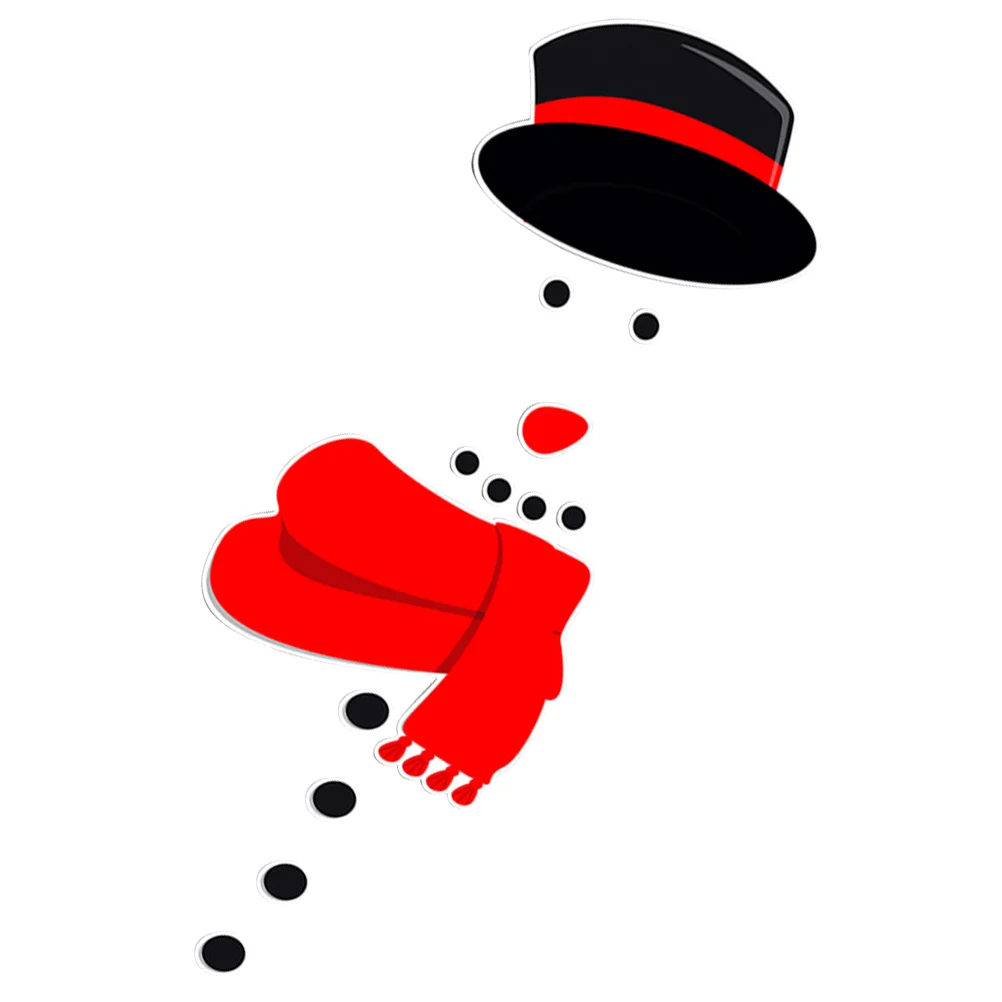 

Christmas Magnet Refrigerator Magnets Fridgedecal Snowman Door Window Clings Garage Stickers Sticker Decor Accessories Cartoon