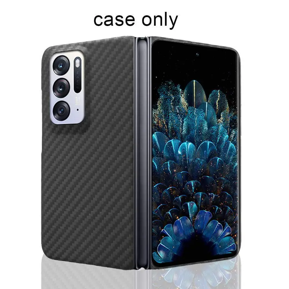 

For Oppo Find N Smartphone Ultra-Thin Carbon Fiber Pattern Protective Cover Shockproof Folding Case For OPPO Find N