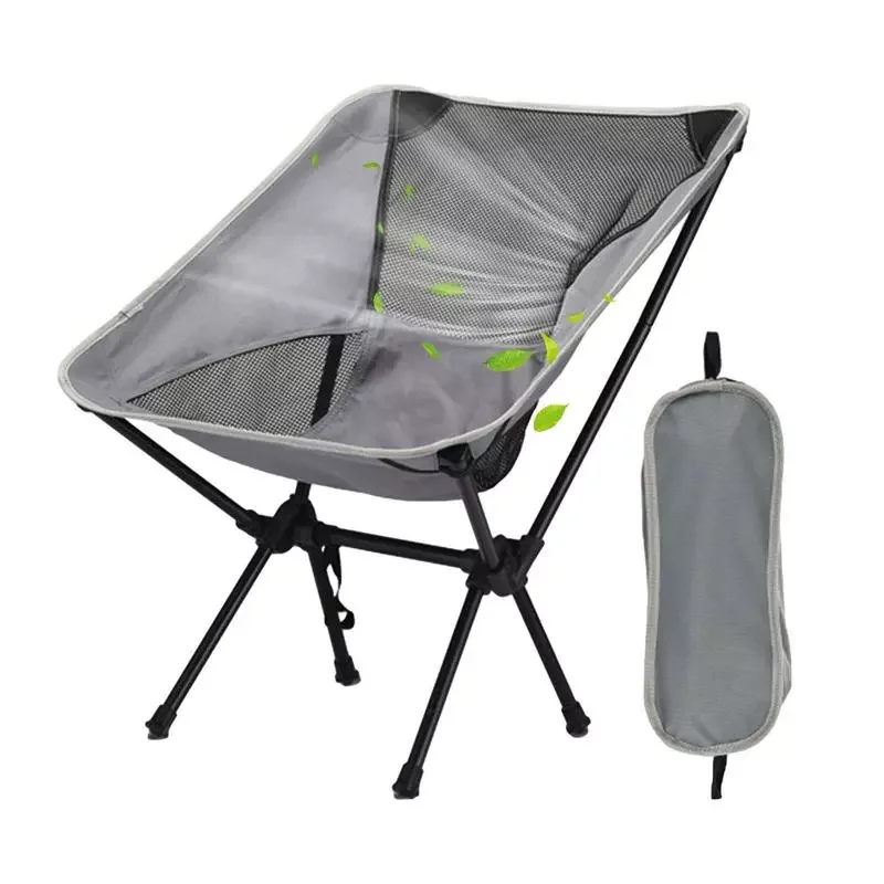

Detachable Portable Folding Moon Chair Fishing Chair Outdoor Camping Chairs Ultralight Travel Hiking Picnic Beach Seat Tools