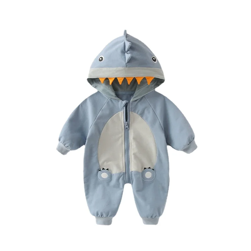 

Детская одежда для прогулок, осенняя одежда, комбинезон для новорожденных, Осенний детский комбинезон, комбинезон с маленьким динозавром, о...