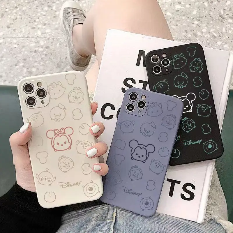

Mickey Anime Cute Pattern Phone Case For iPhone 11 12 13 Pro 12 13 Mini X XR XS Max SE 2020 6 7 8 Plus Soft Funda Carcasa Back