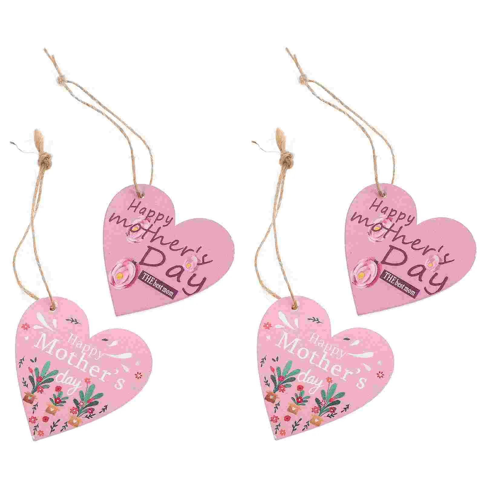 

Day Mothers Heart Hanging Mother Ornaments S Decorations Wooden Wood Gifts Sign Wedding Tags Love Decorationshape From Daughter
