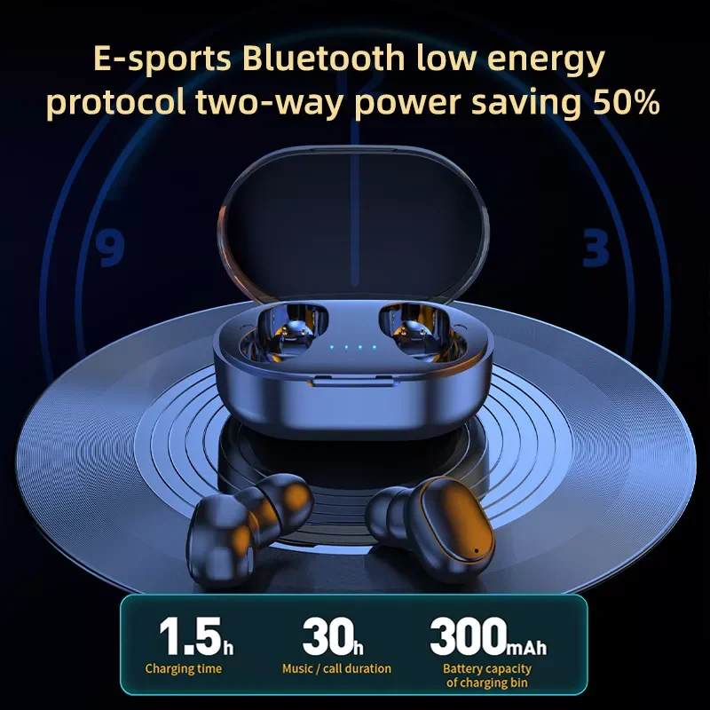 

TWS Bluetooth 5.1 Earphones Touch Control Wireless Headphones with Mic Sports Waterproof Wireless Earbuds 9D Stereo Headsets