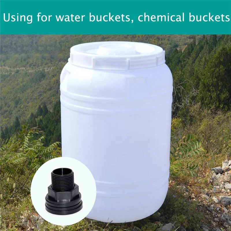 Соединительная перегородка из ПВХ с двойной резьбой соединитель для резервуара