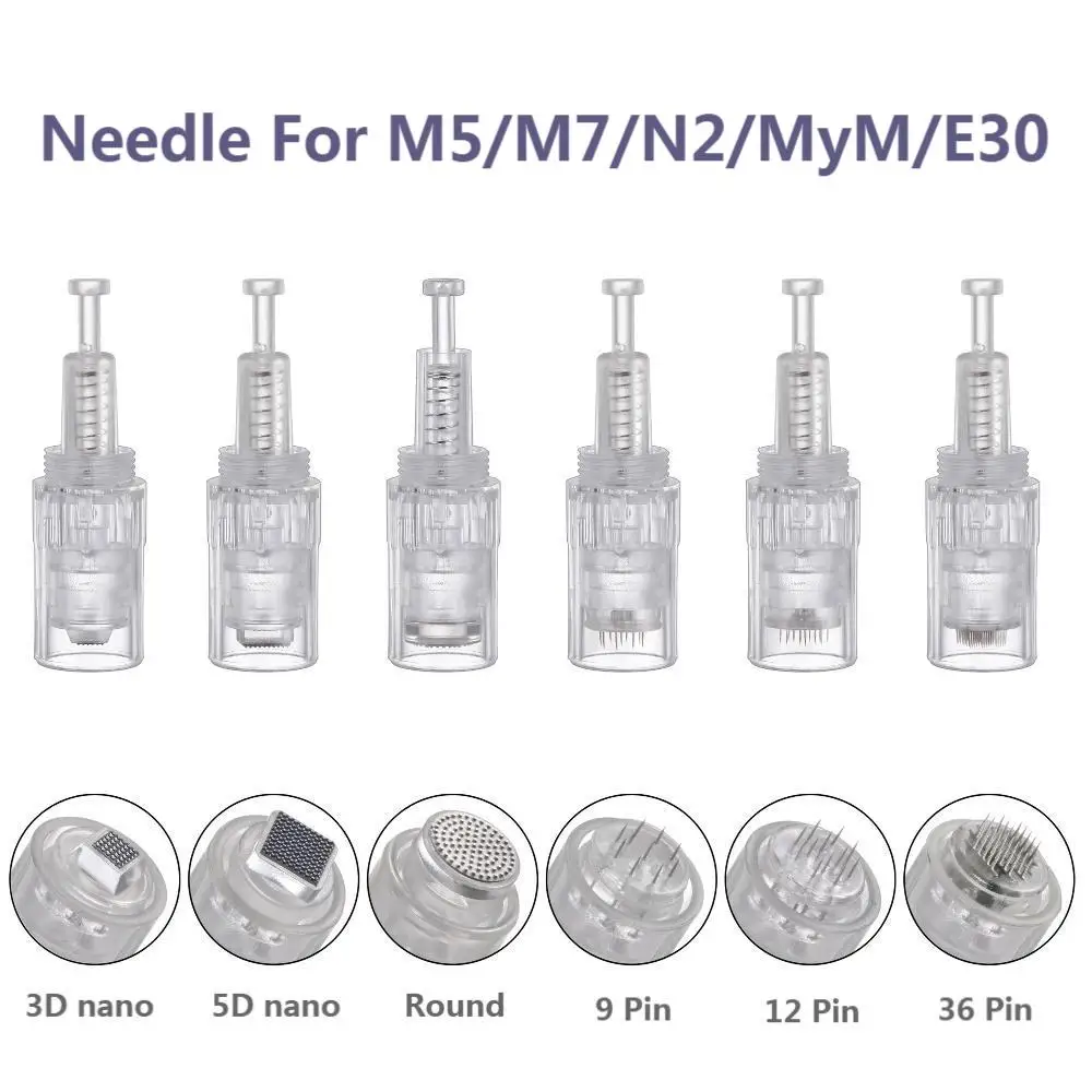 10 шт. иглы для дермапена картридж микроиглы Машинка байонетная Dr-ручка M5 M7 N2 MyM E30