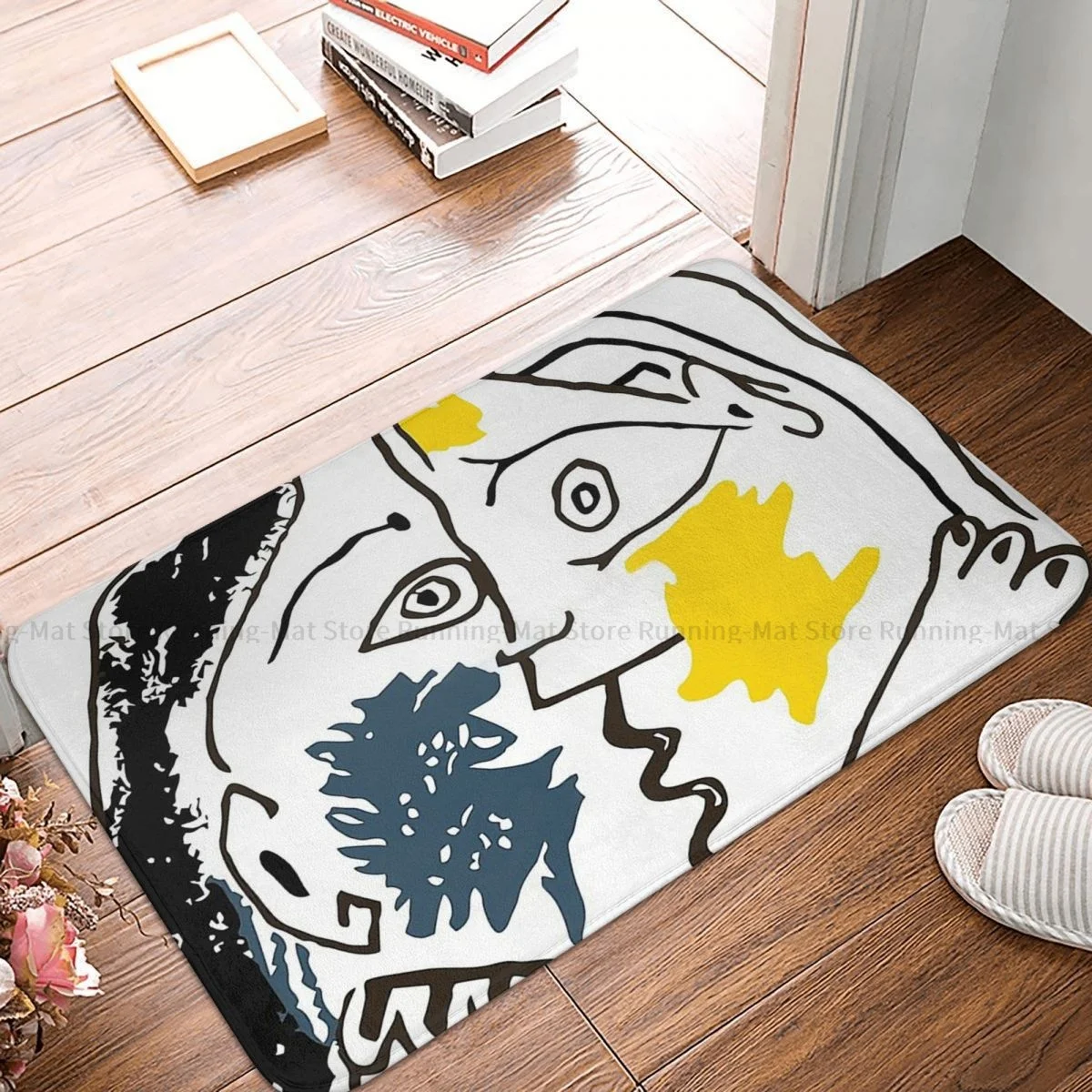 

Pablo Picasso Cubist Painter Non-slip Doormat The Kiss 1979 Bath Kitchen Mat Outdoor Carpet Flannel Modern Decor