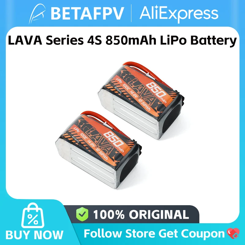 Аккумулятор BETAFPV LAVA Series 4S 850 мАч LiPo для Pavo25 V2 Original
