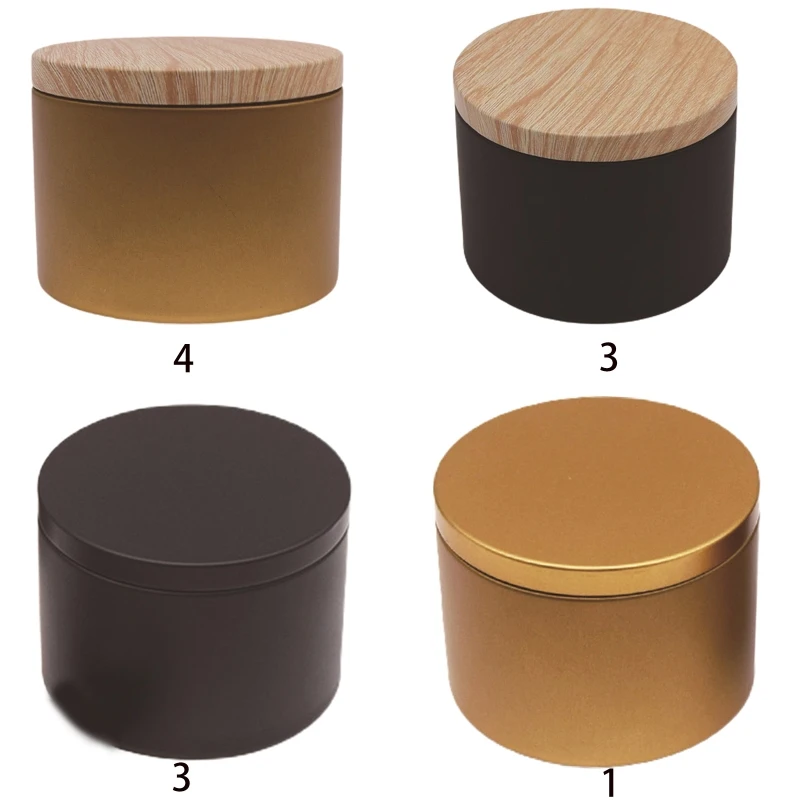 

Мини-Жестяная свеча, Оловянная свеча со стандартным пустым искусством, DIY банки для хранения мазей, ретро Перезаправляемые элементы