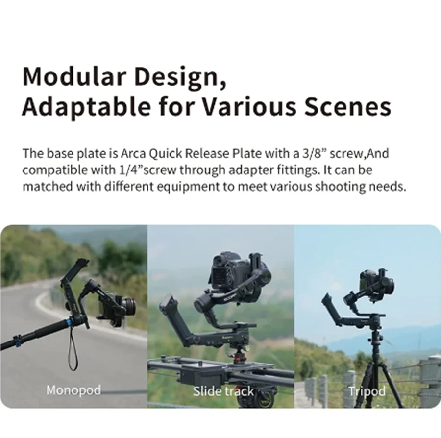 3-осевой шарнирный стабилизатор FeiyuTech Feiyu SCORP Pro со съемным дистанционным OLED