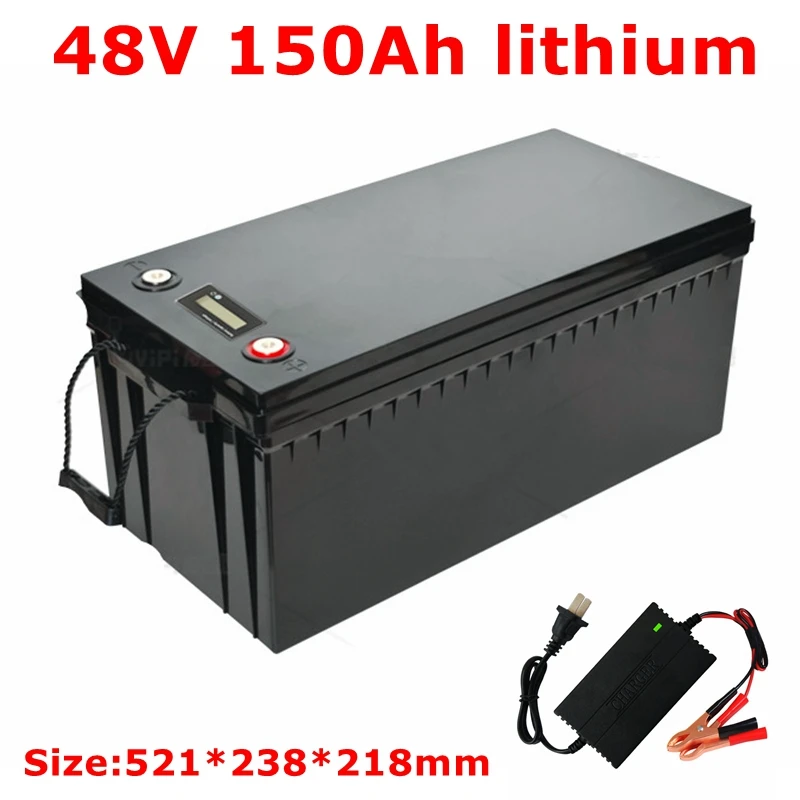 

MLG 48v 150AH li-ion Lithium Replace power battery 48v 100Ah 5kwh 7kwh for Golf cart backup RV EV inverter Solar System +10A cha