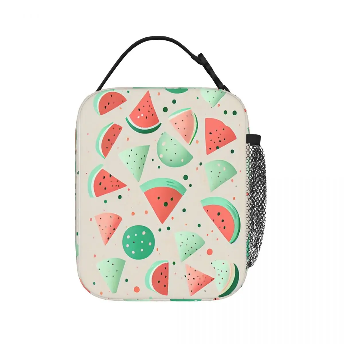 

A Sleek Pastel Watermelon Pattern Insulated Lunch Bags Resuable Picnic Bag Cooler Lunch Box Lunch Tote for Woman Children School