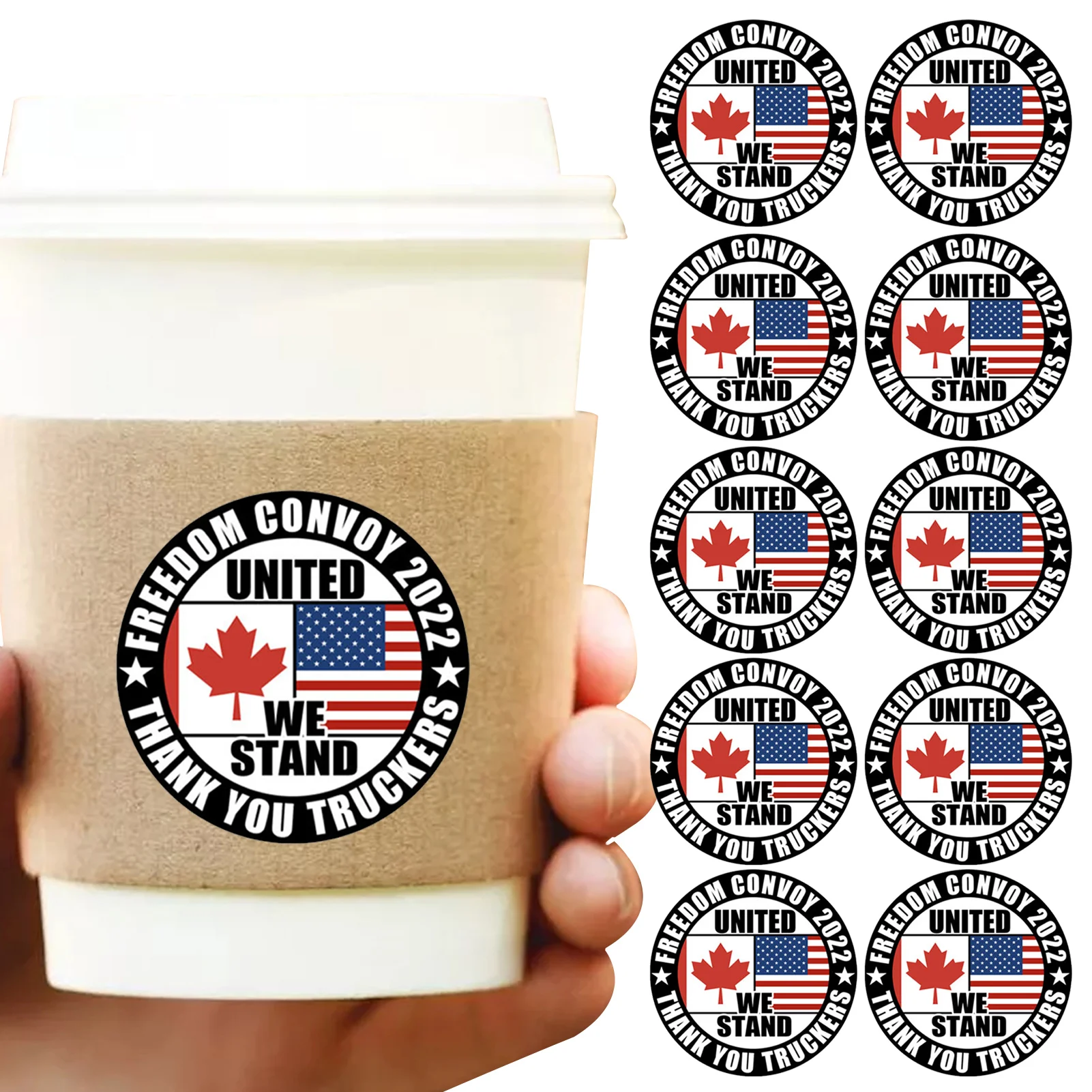 

Freedom Convoy 2022 Stickers 2022 Support Truckers Stickers Support Truckers Vinyl Window Sticker Bumper Sticker Gifts For