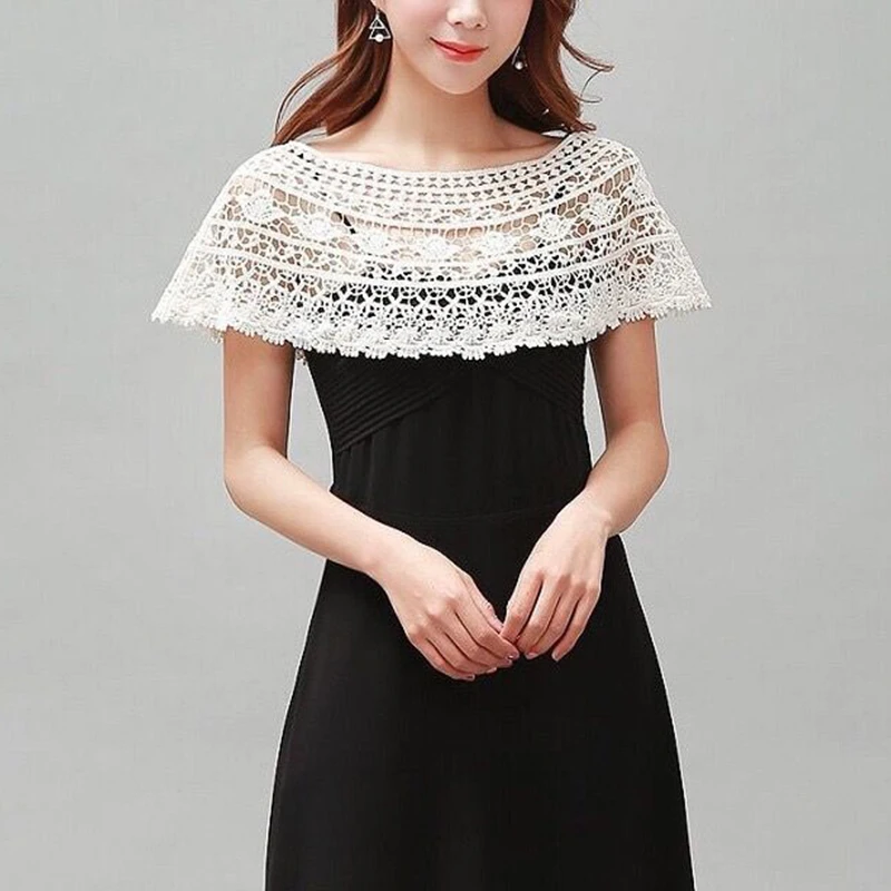 Женская Вязаная Шаль С Вырезами Аксессуар Для Свадебного Вечернего Платья