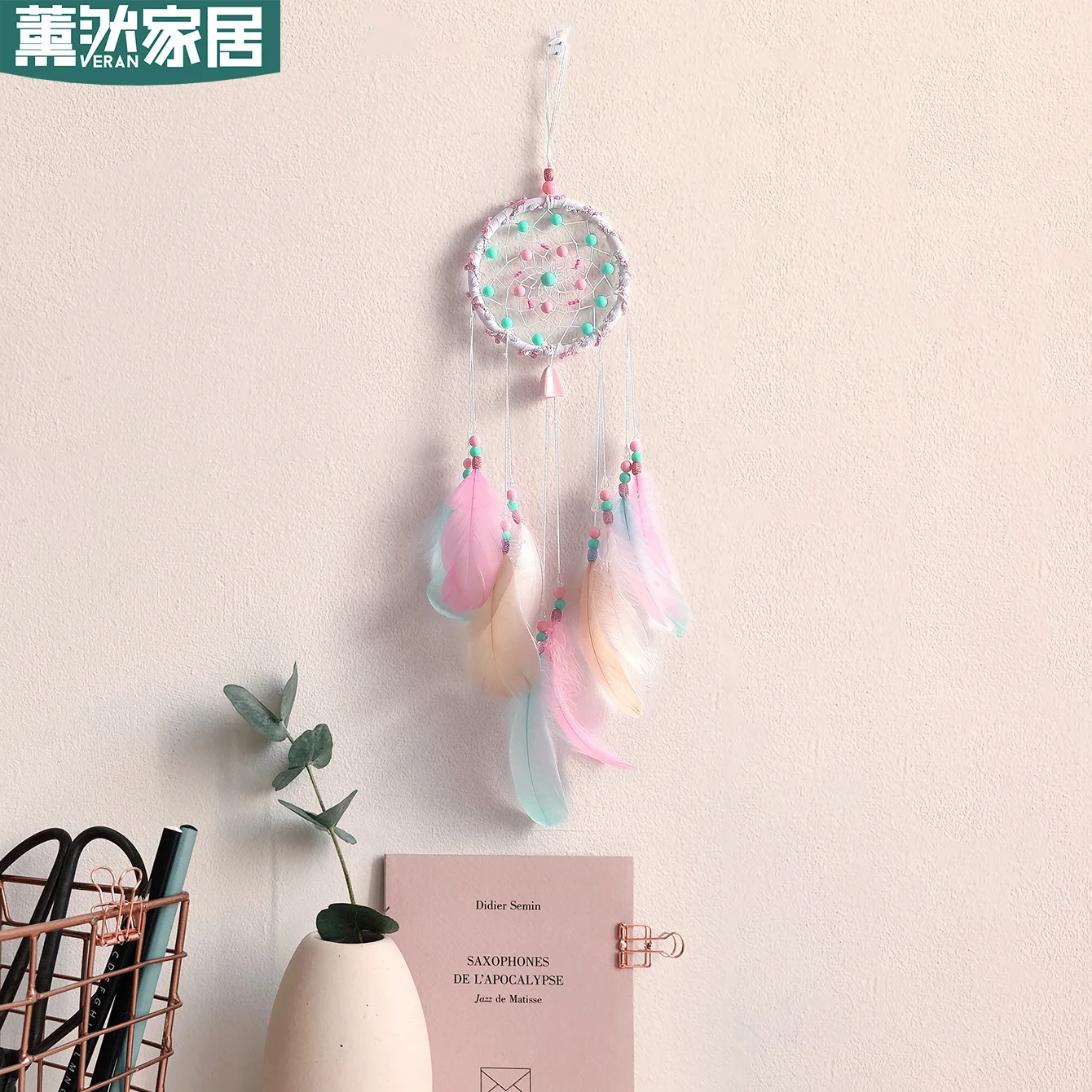 

New Feather Dream Catcher Wind Chimes Pendant Home Decor Hangings Valentine's Birthday Gift Creative Gifts