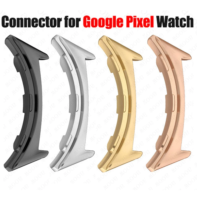 

2pcs Metal Connector for Google Pixel Watch Band Smartwatch Stainless Steel Adapters Watch Accessories Compatible Band 20mm