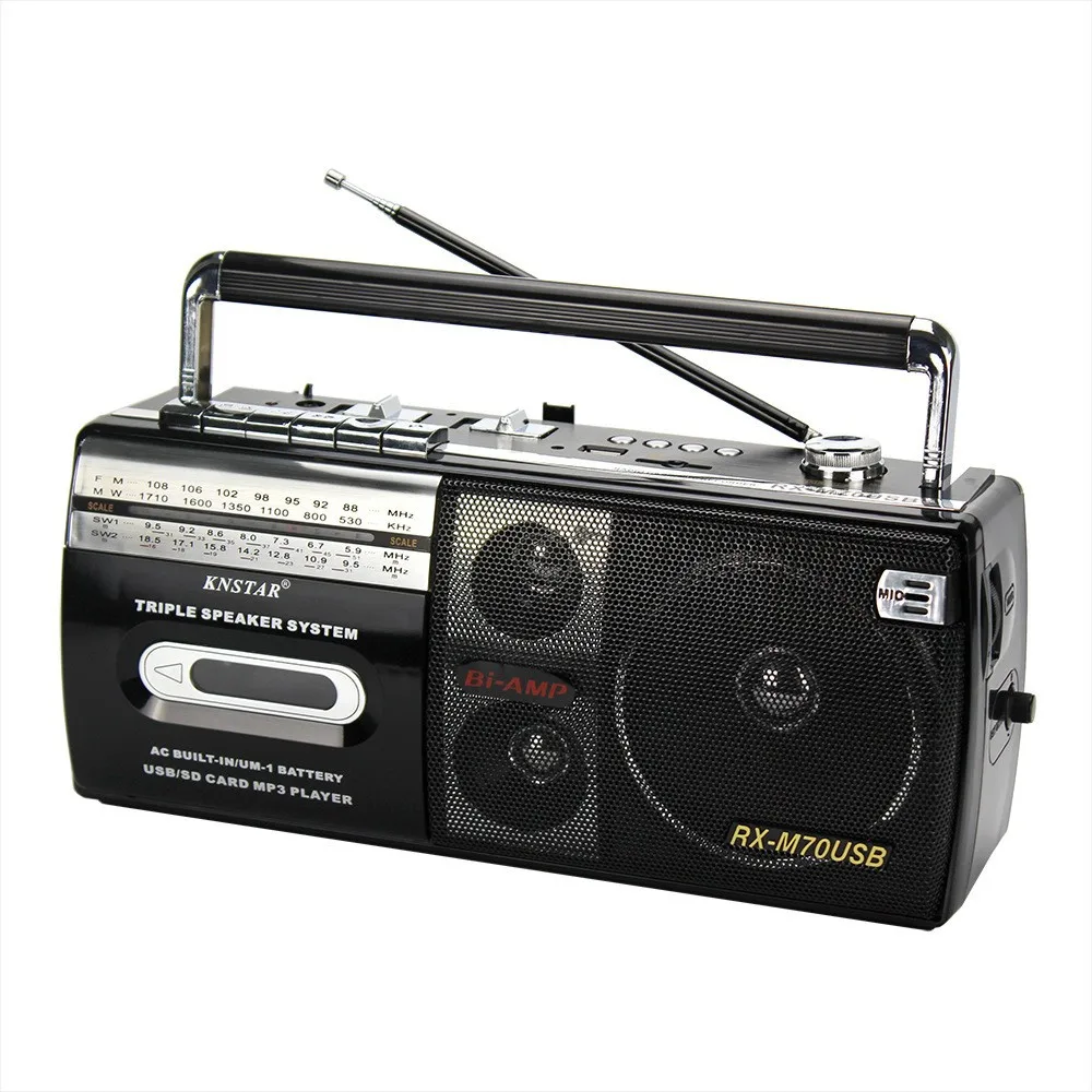 Antique Machine Elderly Fm Radio Retro Portable Card Caixa D