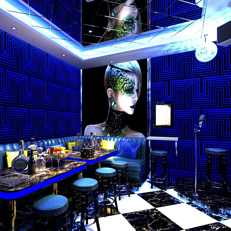 

KTV special theme box wallpaper wallpaper 3D three dimensional corridor flash decoration background wall bar wall cloth