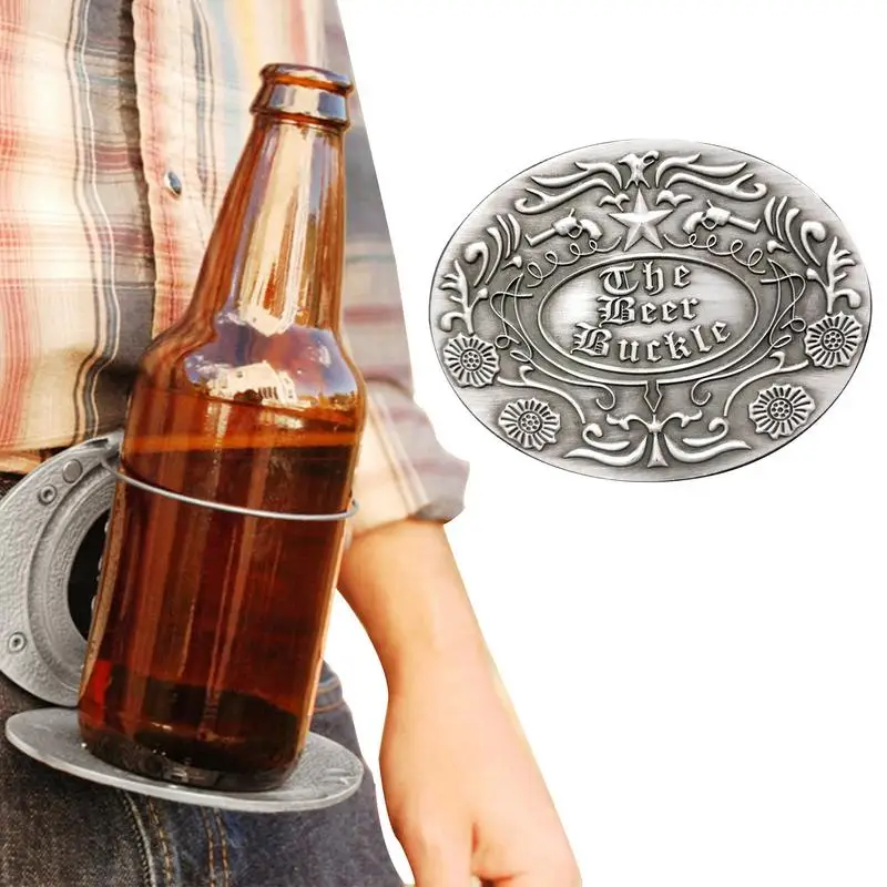 

Beer Belt Buckle Hands-Free Beverage Can Holder Portable Portable Beer Belt Buckle For Camping Picnic