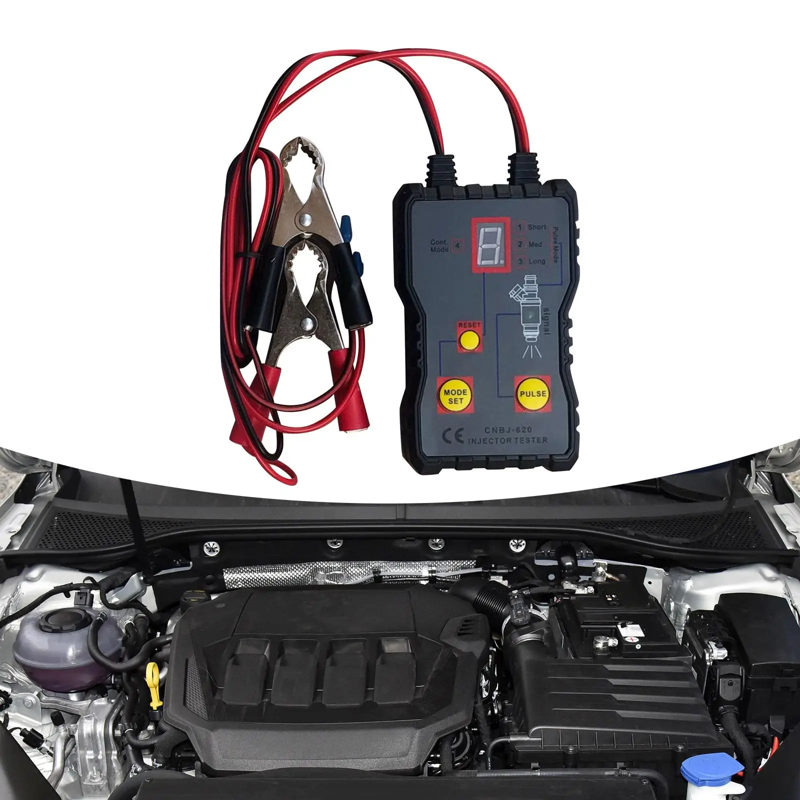 

Fuel Injector Tester 12V scan Tool Test Accessory for Stuck Vehicle