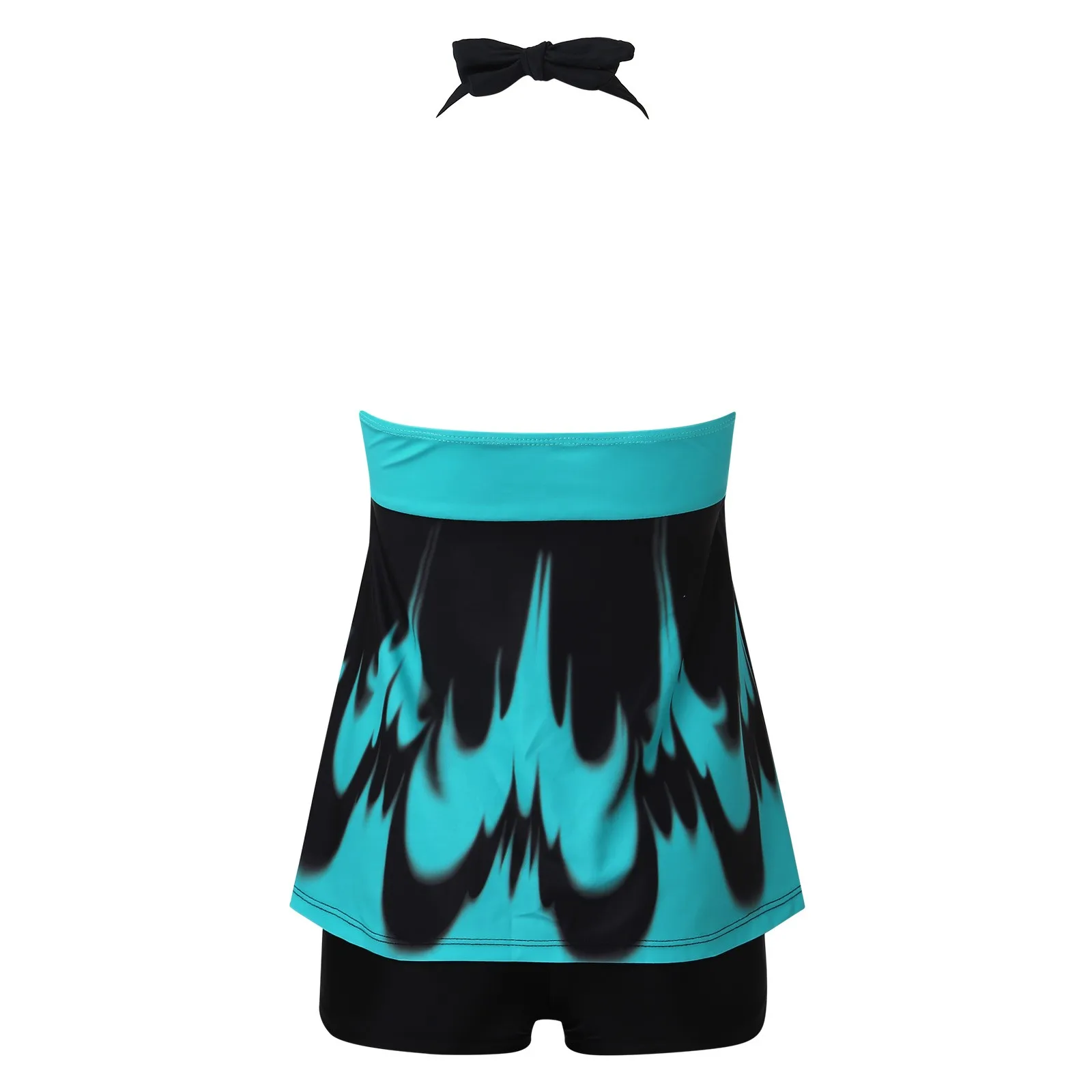 Женский отдельный купальник стильный танкини с градиентной заниженной талией