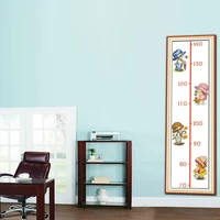 sg064 height chart table with length scale baby counted cross stitch kit cross stitching package cross stich gift to your baby