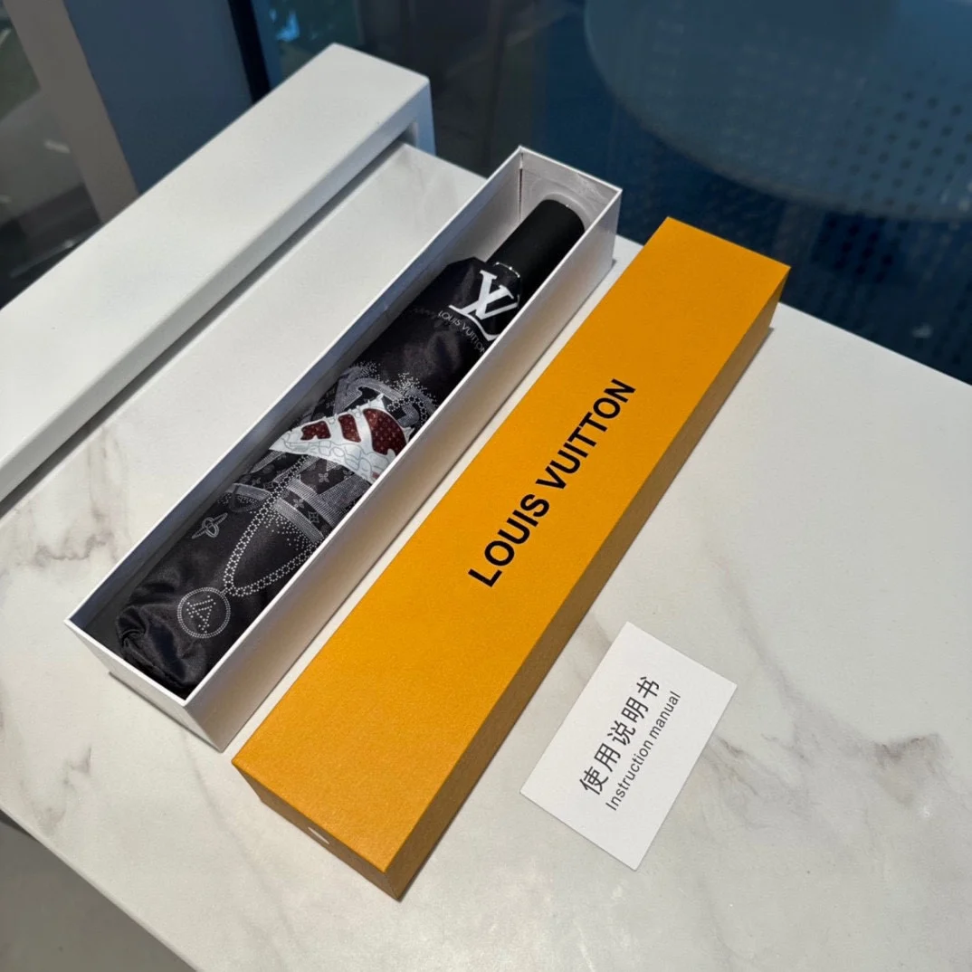 LV Louis Vuitton (Луи Виттон)Новый модный высококачественный складной зонт для дождя и