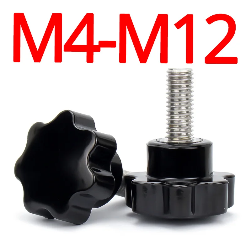 M4 M5 M6 M8 M10 M12 звездообразный пластиковый стальной Резьбовой зажим Bakelite ручная