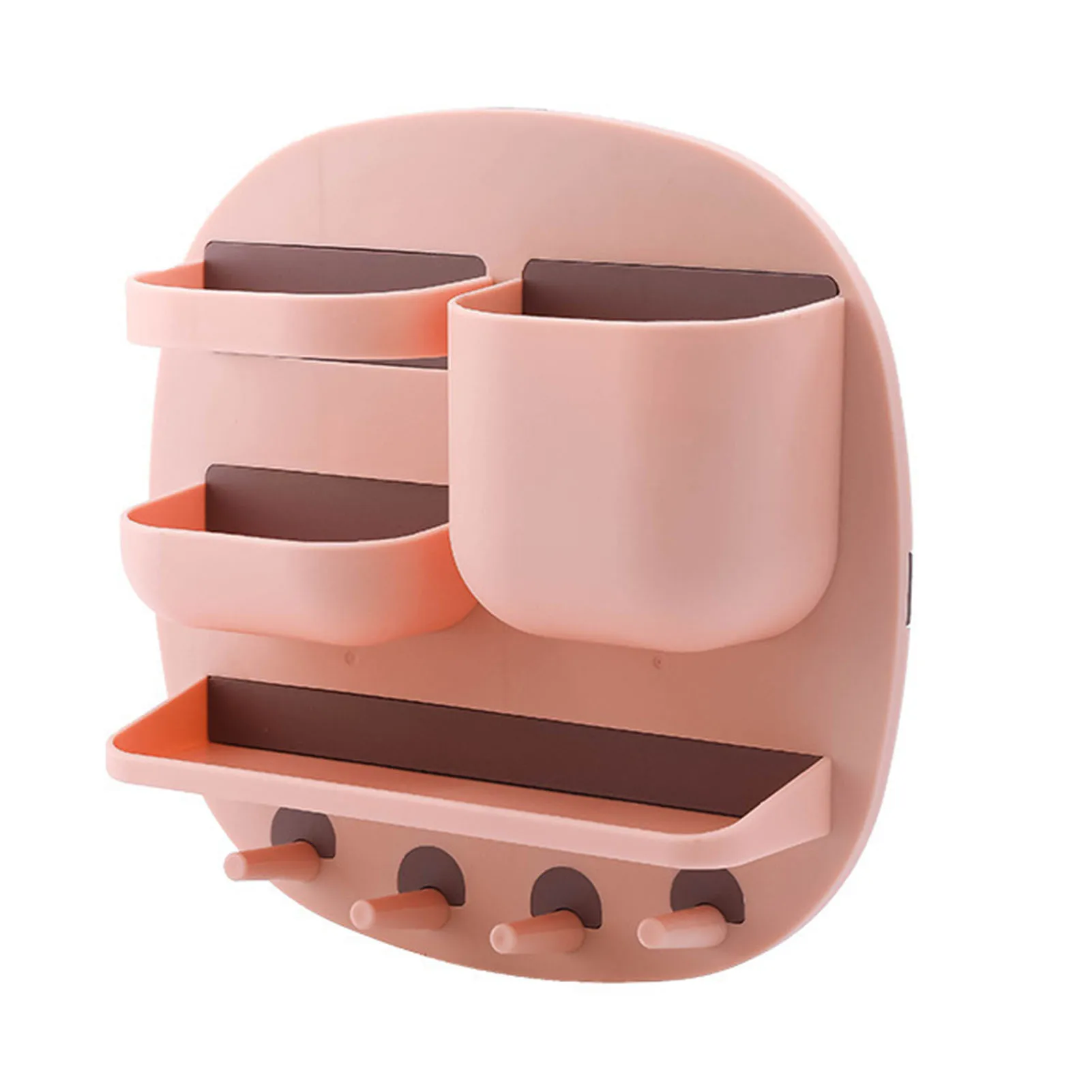 

Floating Shelves For Wall Stylish Wall Mounted Shelves With Hook Design Punch Free Multifunctional Decorative Wall Shelves For