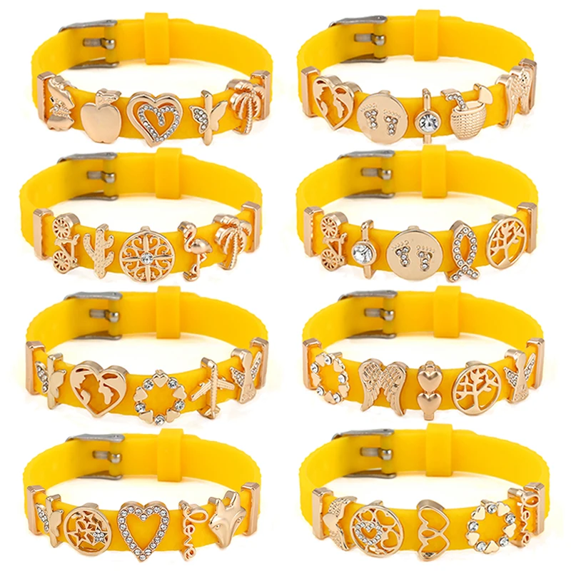 Специальное предложение 10 мм желтые кварцевые гелевые сетчатые часы