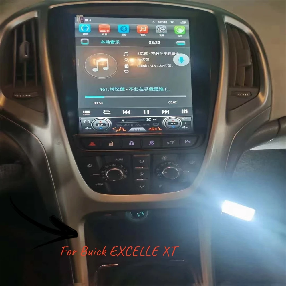 

2 Din Tesla Screen Android Video For Buick EXCELLE XT 2009-2015 Car GPS Navigation Radio Receiver Audio Stereo Head Unit Carplay