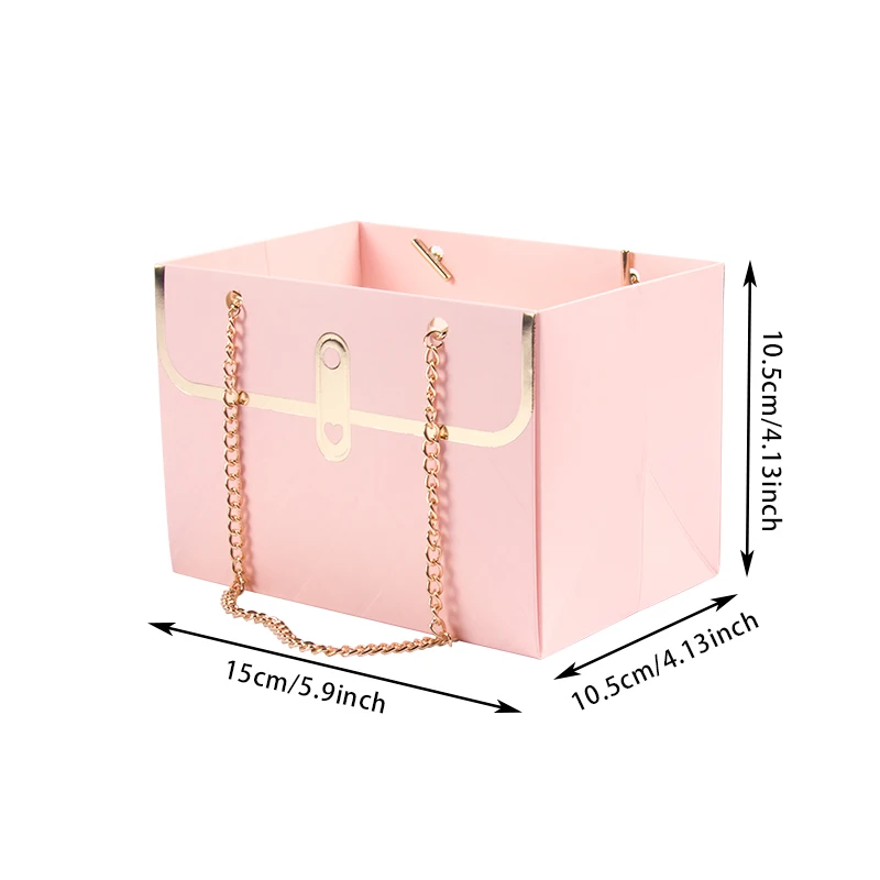 Портативная Подарочная коробка для цветов на свадьбу День матери подарочные