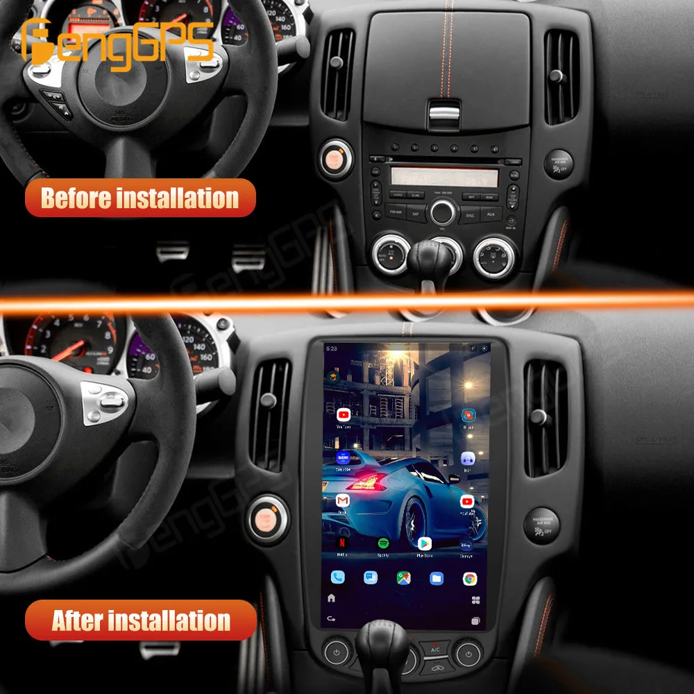13 6 дюймовый Android 12 автомобильный радиоприемник GPS-навигация Тесла экран для Nissan