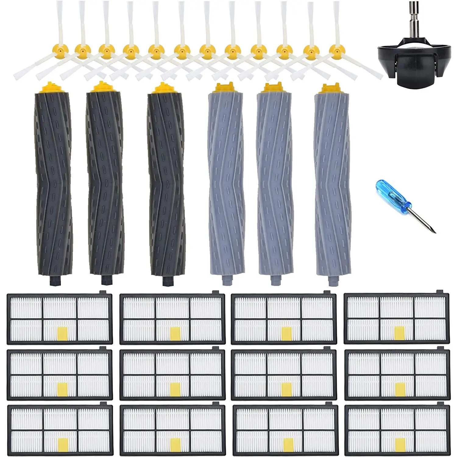 

Replacement Part for IRobot Roomba Accessories 805 860 890 870 871 880 890 960 980 981 985 Casters Hepa Filter Brush Kit